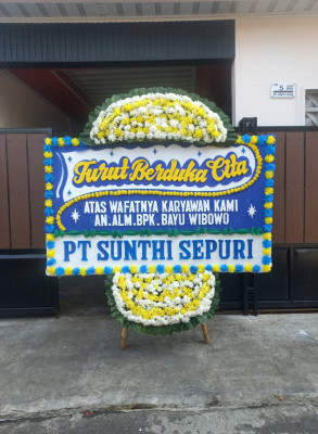 Papan Bunga Duka di Mulyasari